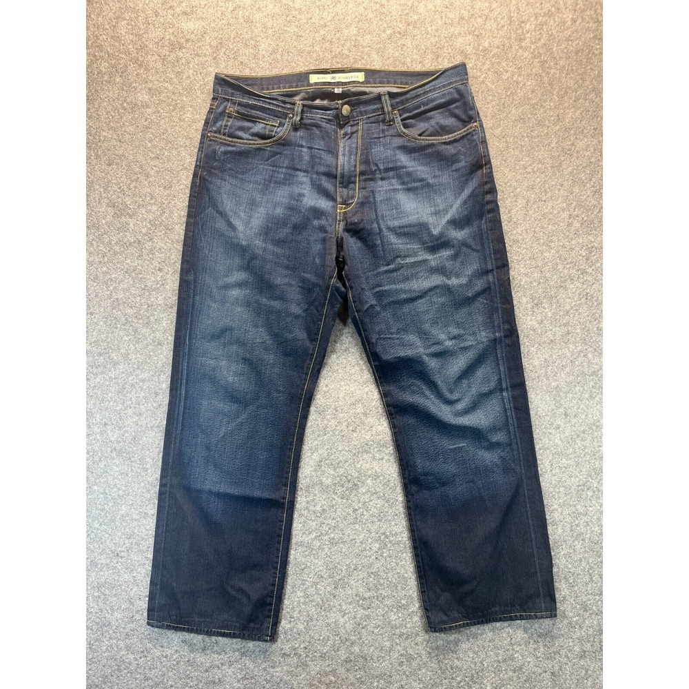 Agave Jeans Mens 36 36x30 The Fortyniner‎ Loose Straight Dark Blue Denim